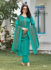 Nazrana Vol 2 By Radhika Jam Satin Kurti With Bottom Dupatta Wholesalers In Surat